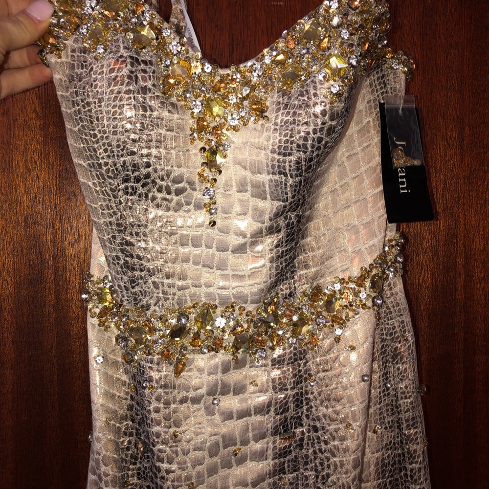 Jovani snakeskin mermaid formal dress - Picture 3 of 8
